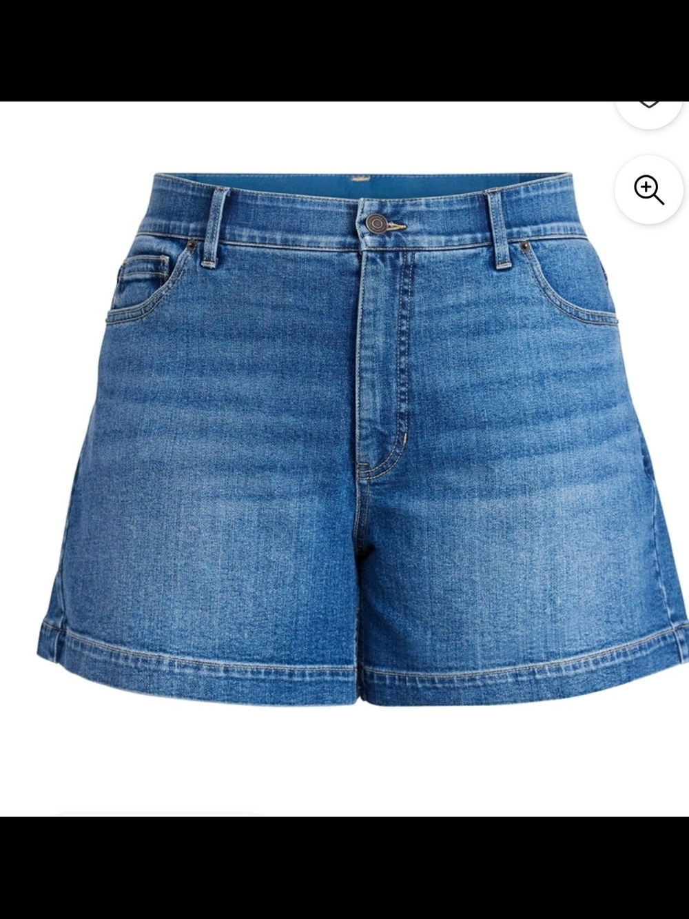 Terra & Sky Medium Blue Denim High-Rise Jean Shorts